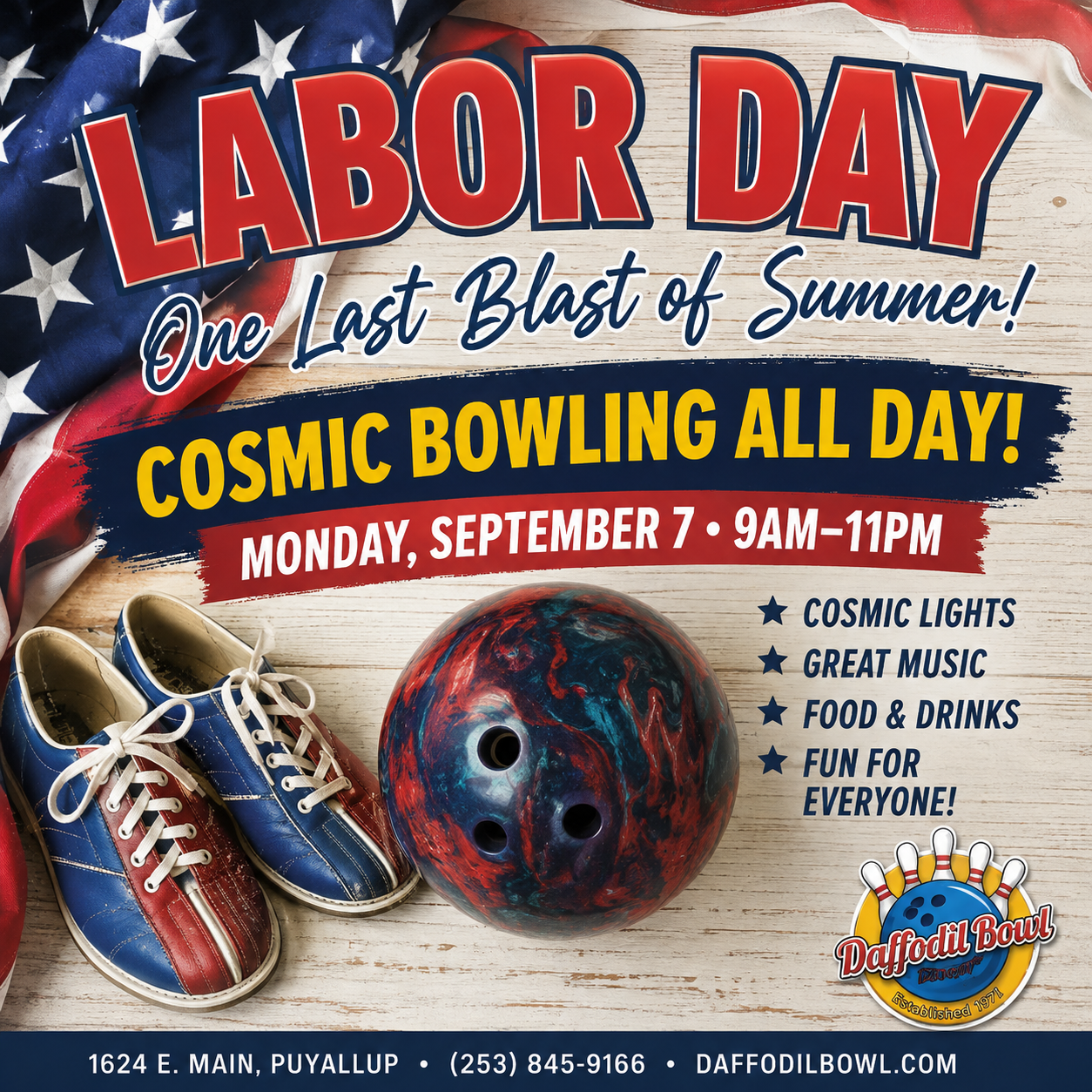 Labor Day Cosmic Bowling