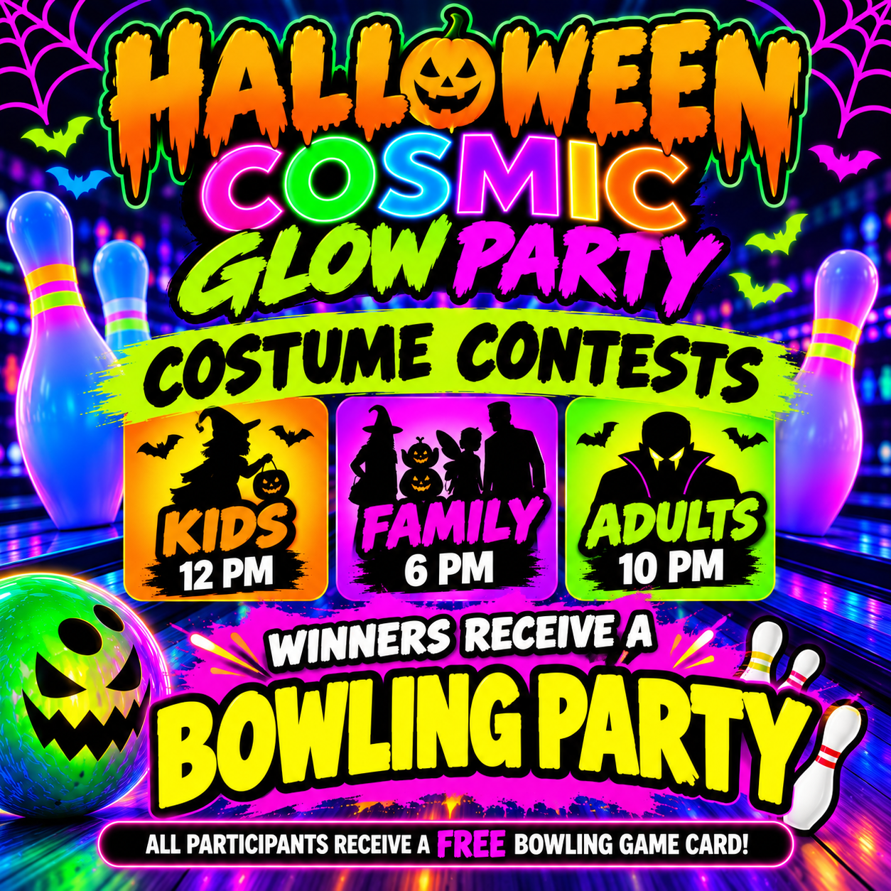 Costume ContestCosmic Bowling Party